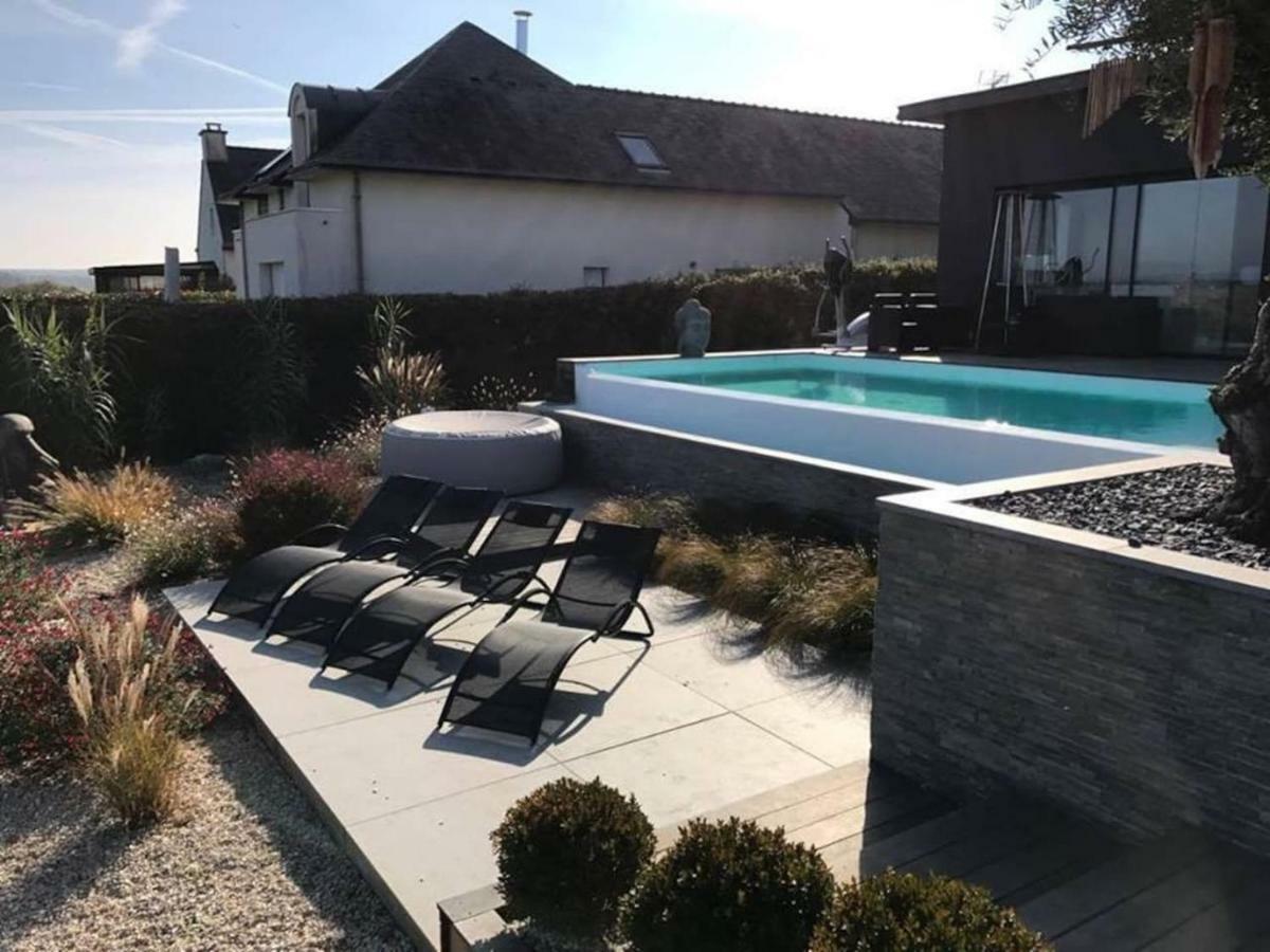 Villa De Luxe Avec Piscine, Vue Imprenable Séné Exterior foto